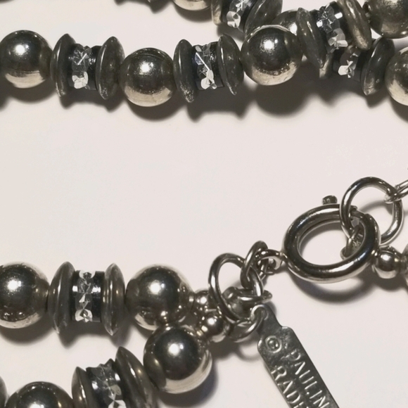 Designer signed PAULINE RADER Vintage Statement Necklace - Picture 8 of 8